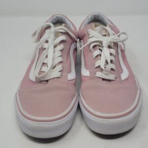 Vans Old Skool Blushing True White Suede Canvas Skate Shoes